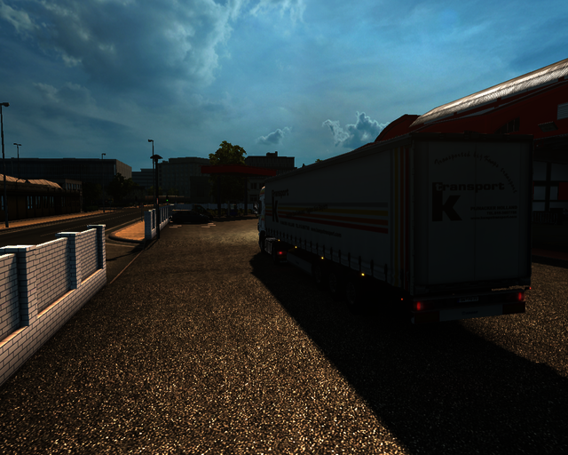 ets2 Daf XF E6 4x2 Schuifzeiltrailer Kamps Transpo prive skin ets2