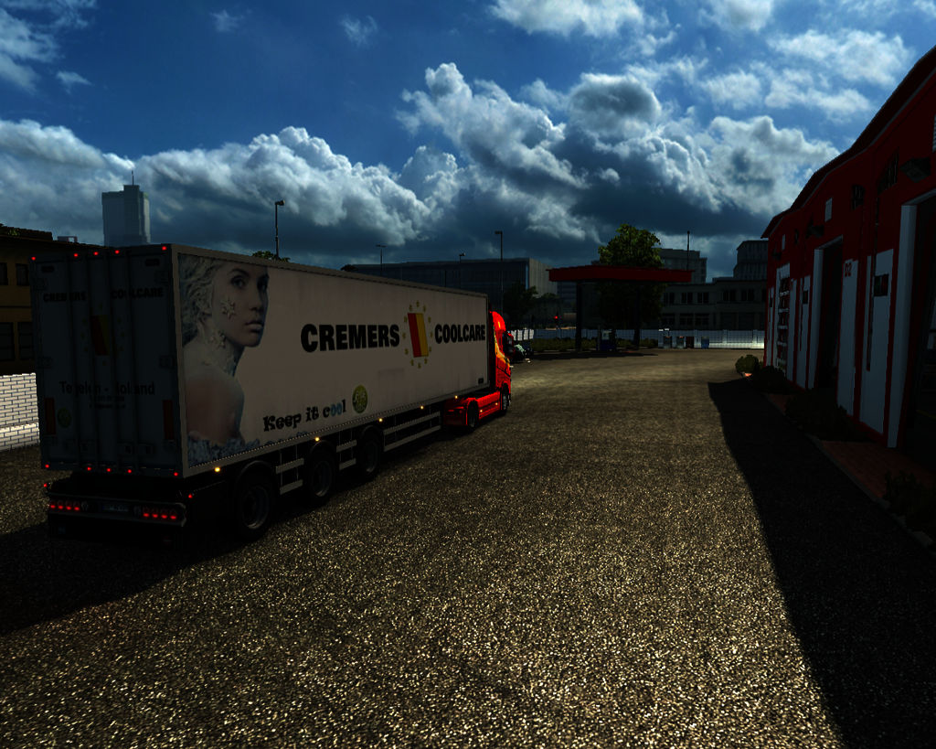 ets2 Volvo Fh 2013 4x2 + van Hool Coolliner Cremer - prive skin ets2