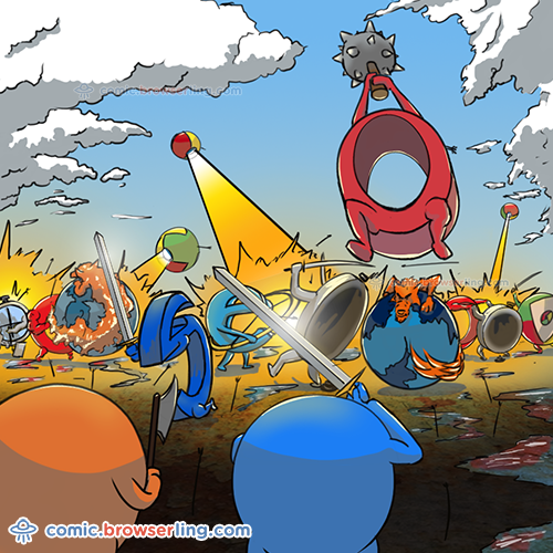 Browser War - Web Joke Tech Jokes