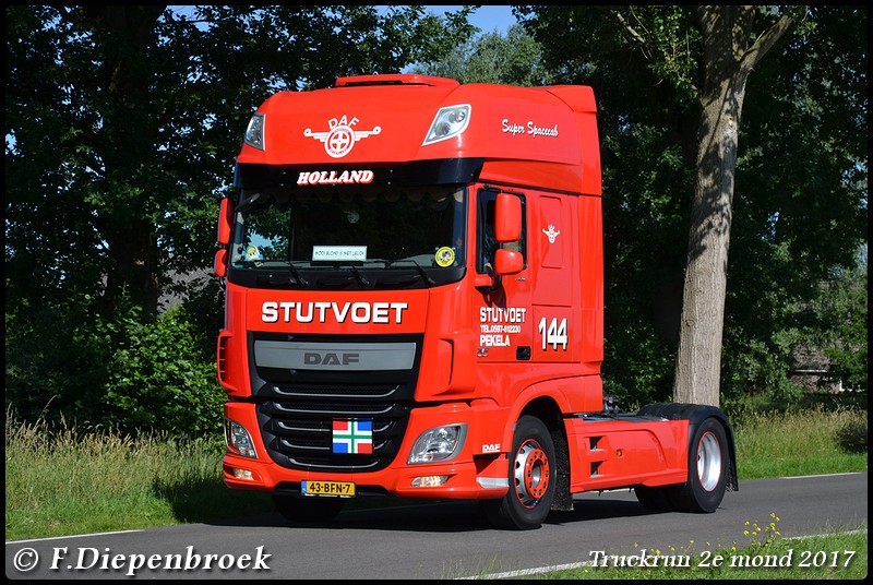 43-BFN-7 DAF 106 Stutvoet-BorderMaker - Truckrun 2e mond 2017