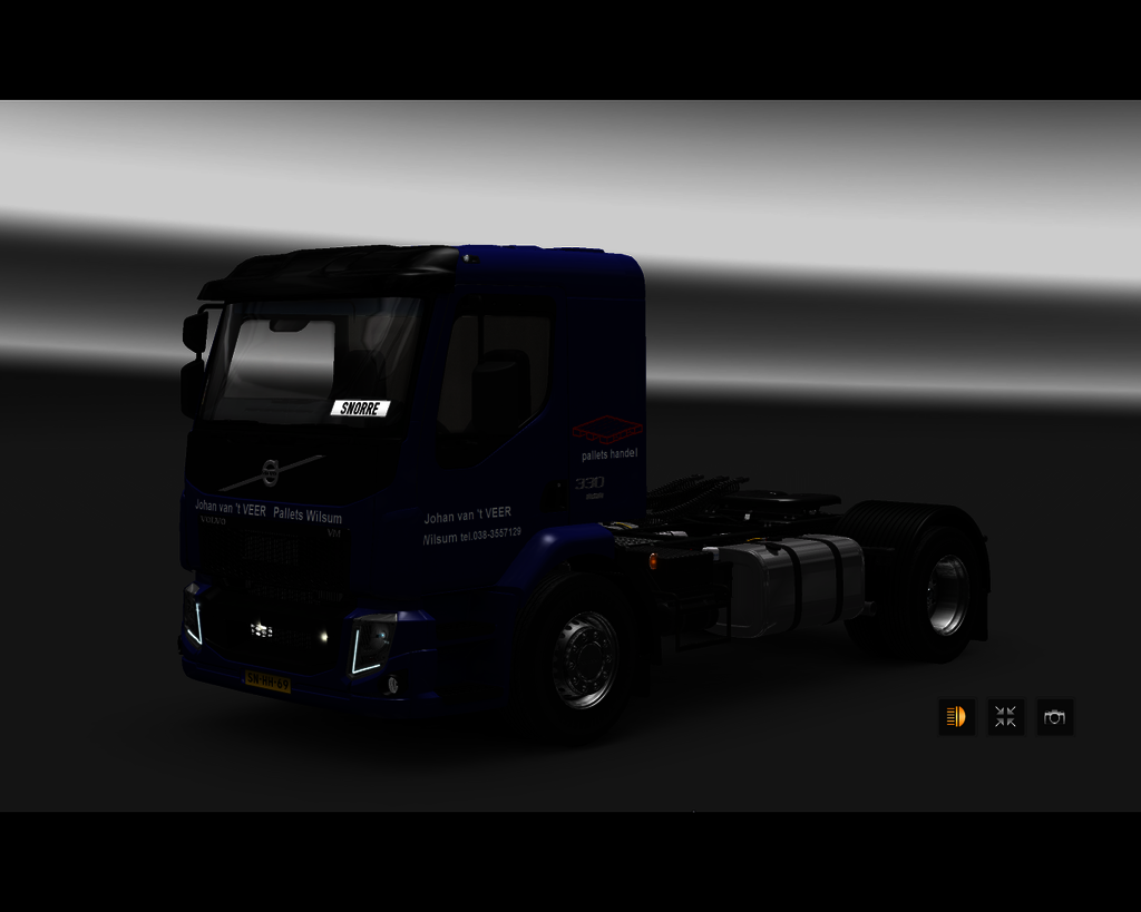 ets2 Volvo VM 4x2 Johan van 't Veer Pallets Wilsum - prive skin ets2