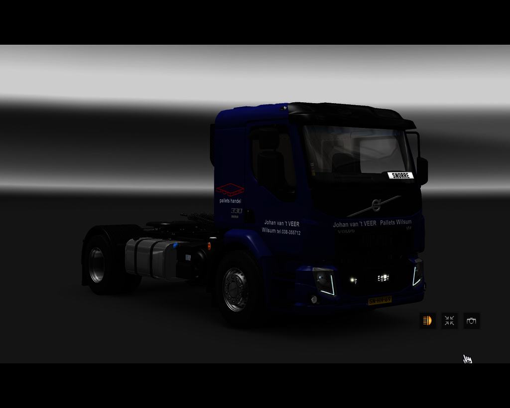 ets2 Volvo VM 4x2 Johan van 't Veer Pallets Wilsum - prive skin ets2