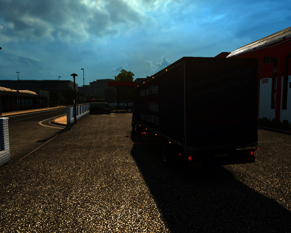 ets2 Volvo VM 4x2 + 1 axle Schuifzeiltrailer Johan - prive skin ets2