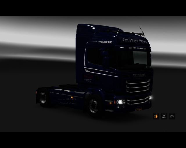 ets2 Scania Streamline 4x2 van 't Veer Pallets Wil prive skin ets2