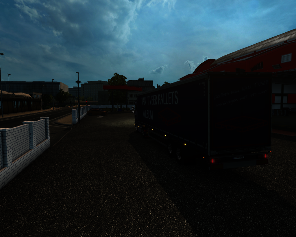 ets2 Scania Streamline 4x2 + 2 axle Schuifzeiltrai - prive skin ets2