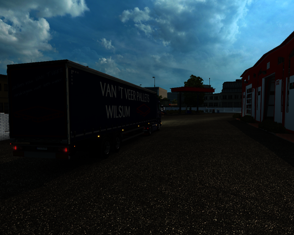 ets2 Scania Streamline 4x2 + 2 axle Schuifzeiltrai - prive skin ets2