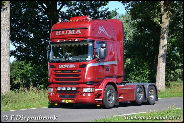 55-BHJ-1 Scania R450 Kuma-BorderMaker Truckrun 2e mond 2017