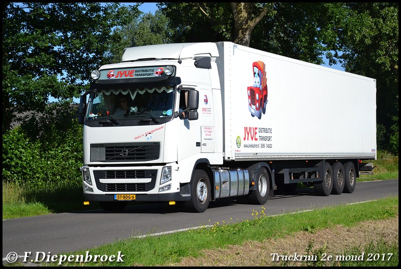 57-BDG-6 Volvo FH3 Jyve Koerier-BorderMaker - Truckrun 2e mond 2017