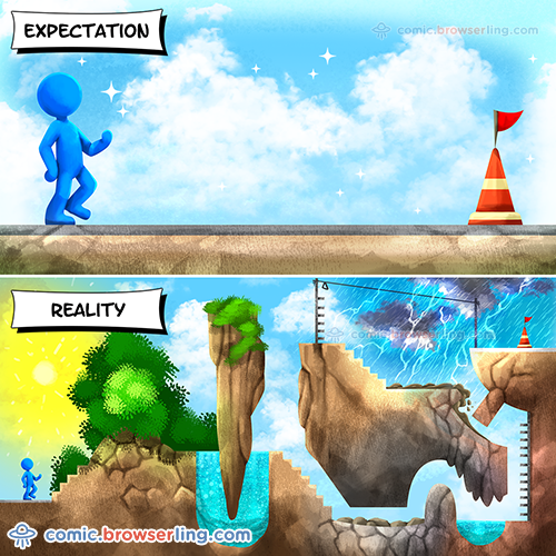 Expectations vs Reality - Web Joke Tech Jokes