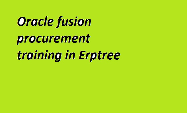 Oracle Fusion Procurement  Training Picture Box