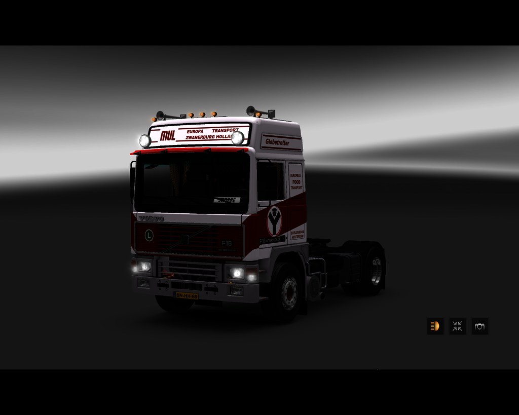 ets2 Volvo F16 Globetrotter 4x2 Mul Transport Zwan - prive skin ets2