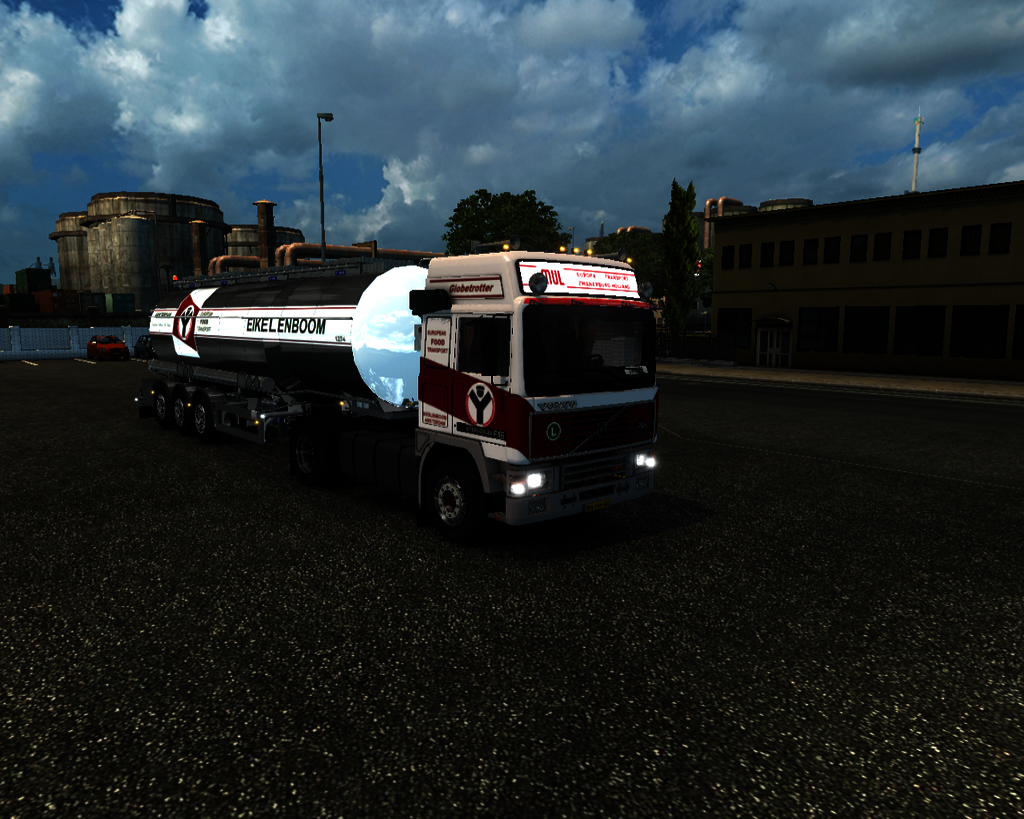 ets2 Volvo F16 Globetrotter 4x2 Mul Transport Zwan - prive skin ets2