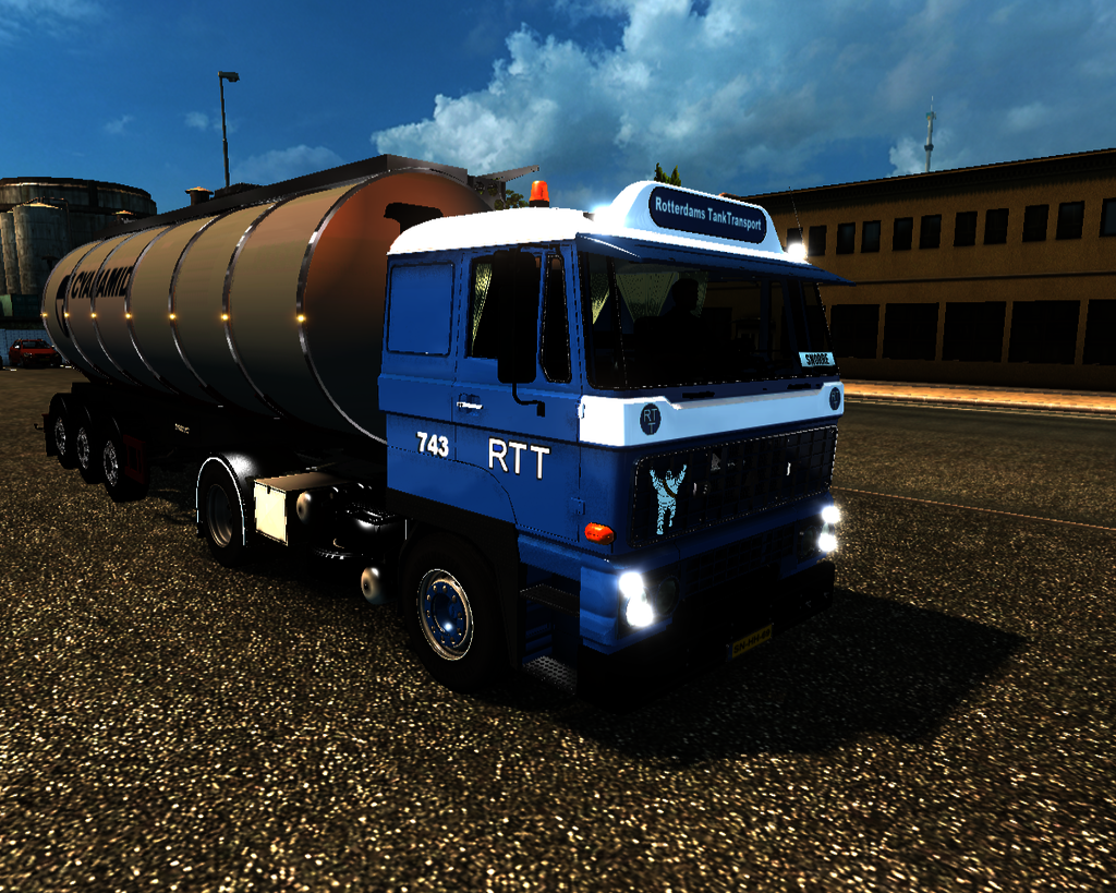 ets2 Daf 2800 4x2 RTT Rotterdam Holland + Tanktrai - prive skin ets2
