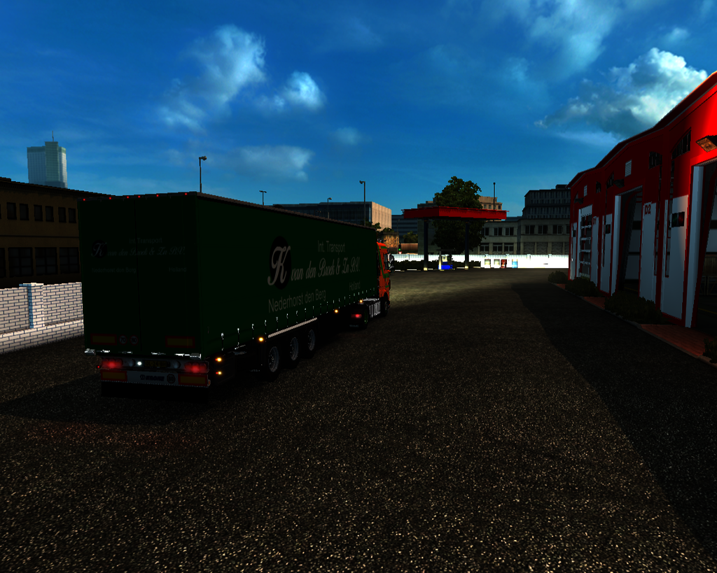 ets2 Daf 116 e6 4x2 + schuifzeiltrailer  K - prive skin ets2