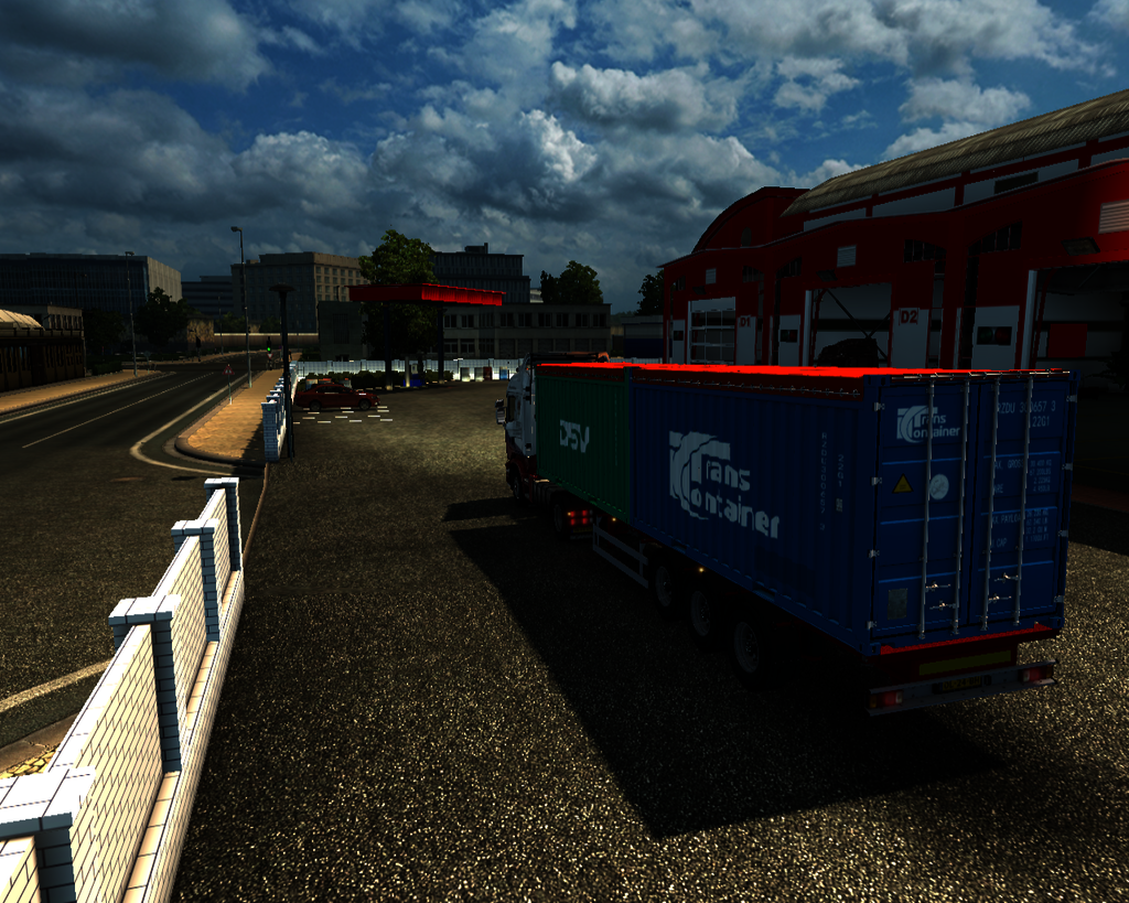 ets2 Scania R420 Highline 4x2 + Container trailer  - prive skin ets2