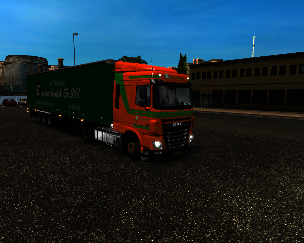 ets2 Daf 116 e6 4x2 + Krone schuifzeiltrailer  K - prive skin ets2