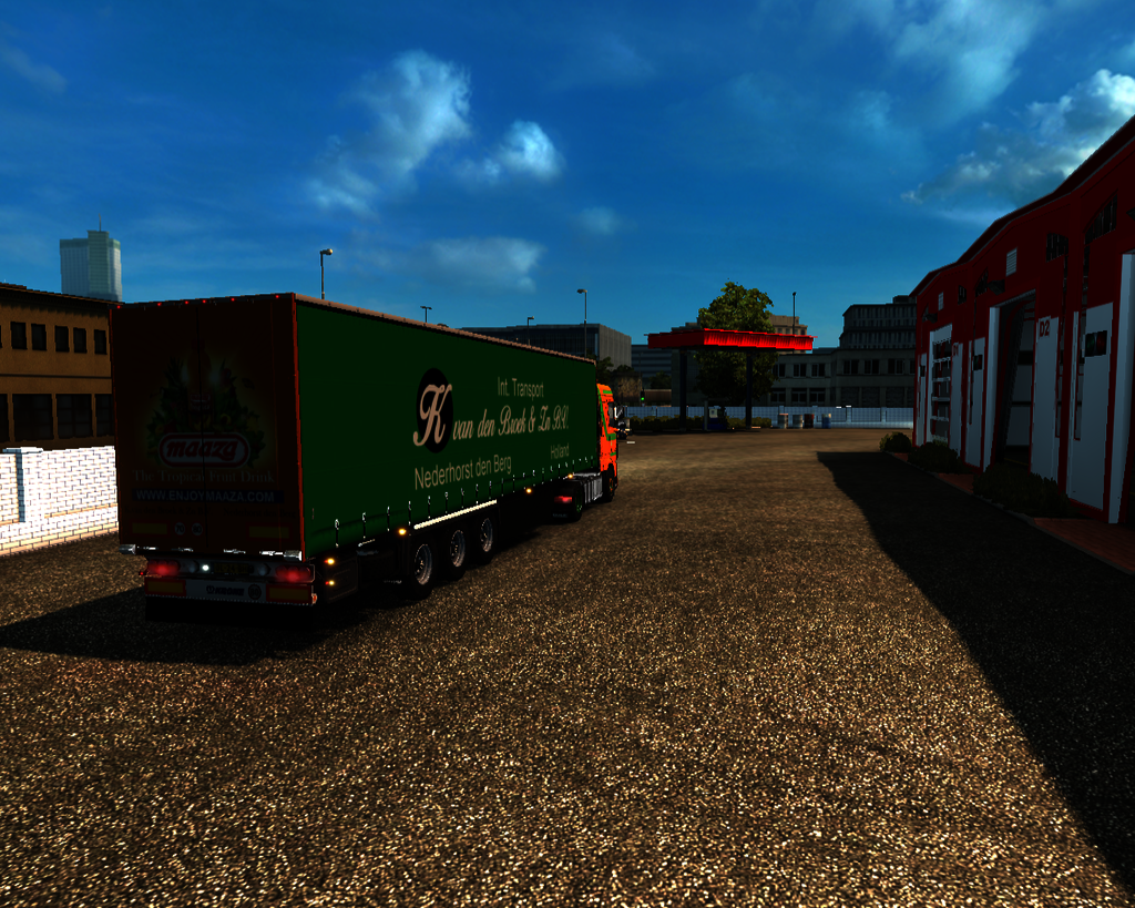 ets2 Daf 116 e6 4x2 + Krone schuifzeiltrailer  K - prive skin ets2