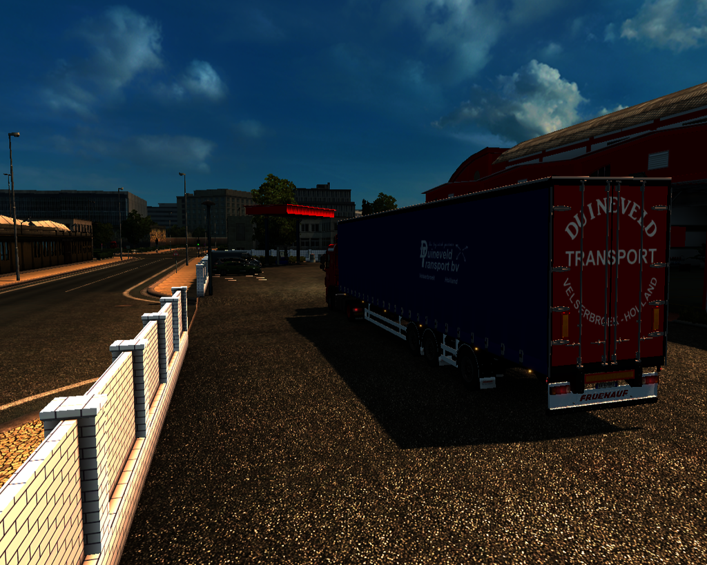 ets2 Daf 116 e6 + Fruehauf zeiltrailer Duineveld T - prive skin ets2