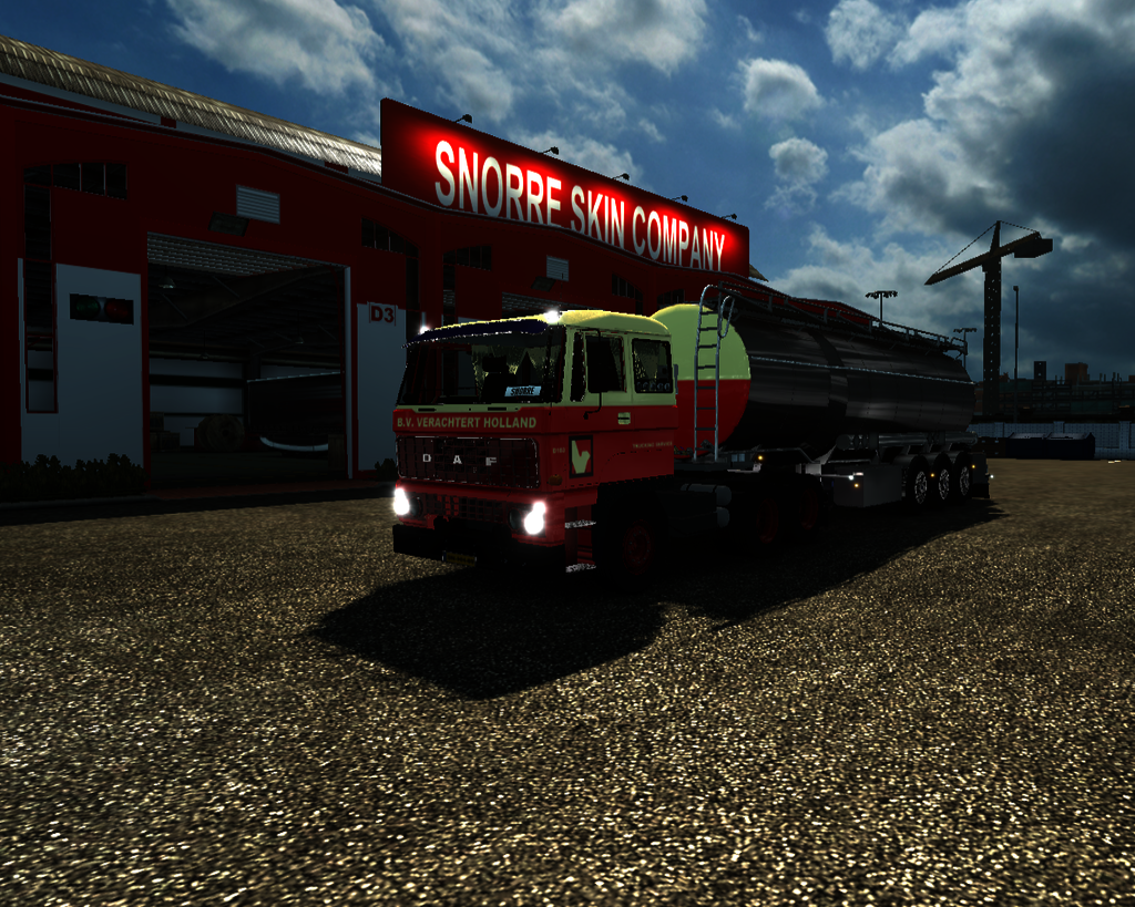 ets2 Daf 2800 6x4 + Tanktrailer Verachtert Tanktra - prive skin ets2