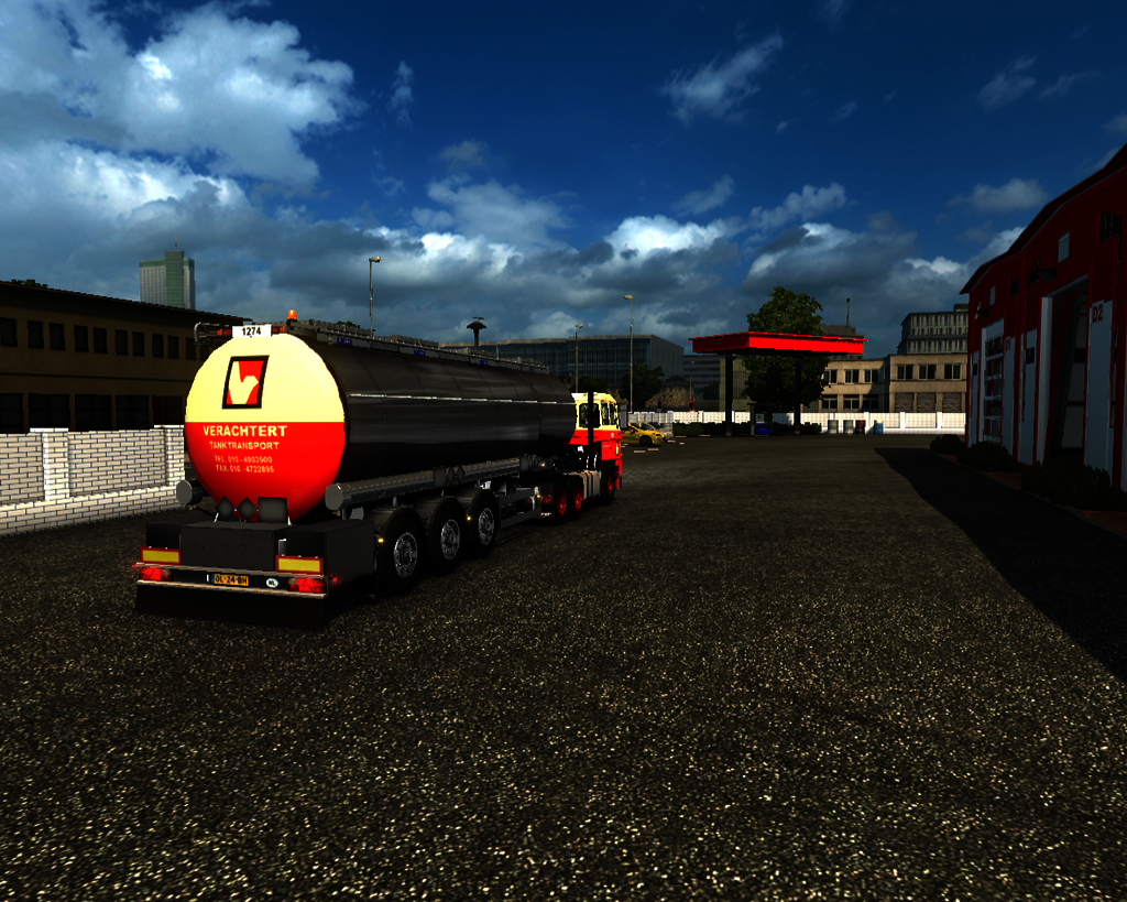 ets2 Daf 2800 6x4 + Tanktrailer Verachtert Tanktra - prive skin ets2