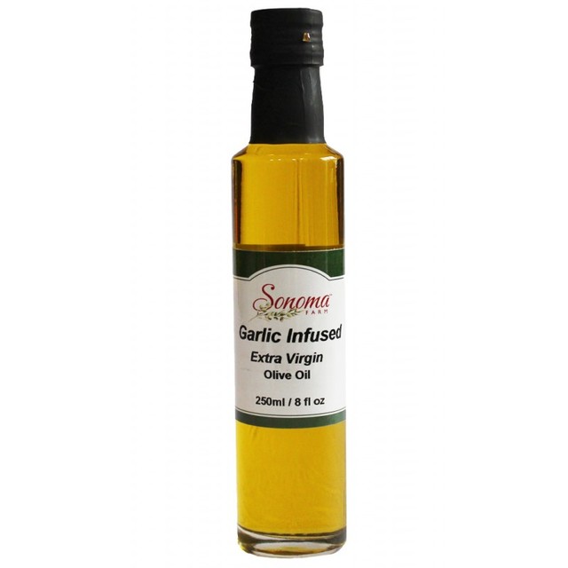 Garlic Infused Extra Virgin Olive Oil 250ml Sonoma Farm Raspberry Balsamic Aged Recipes