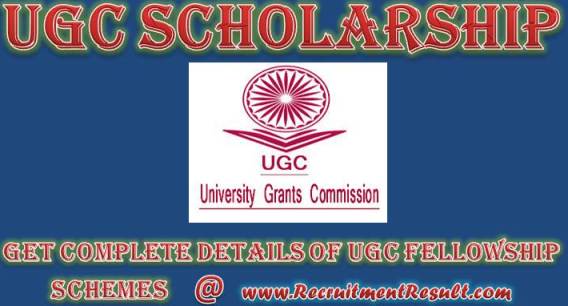 ugc scholarship Recruitment Result
