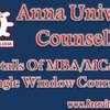 Anna University Counselling - Recruitment Result
