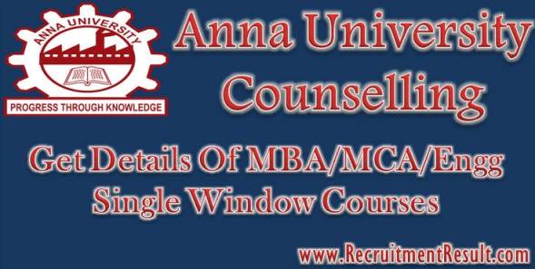 Anna University Counselling Recruitment Result