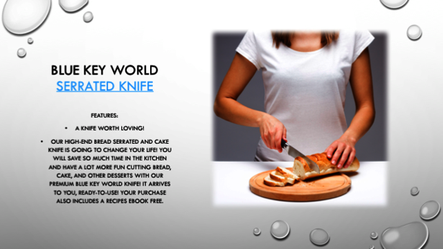 Serrated Bread Knife - Cake Knife - Ultimate Kitch Serrated Knife