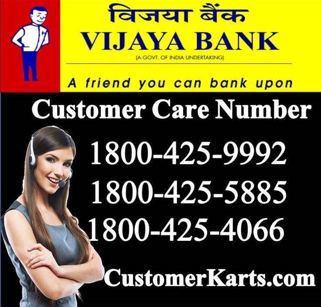 Vijaya Bank Customer Care Number Customer Karts