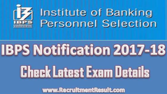 IBPS Notification Recruitment Result