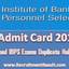IBPS Admit Card - Recruitment Result