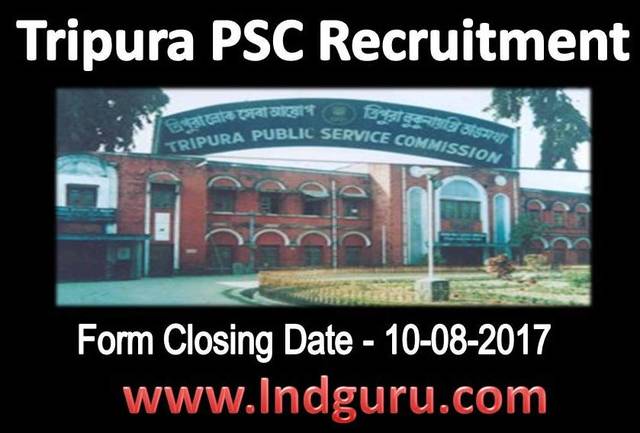 Tripura PSC Recruitment. Recruitment