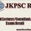 JKPSC Result - Recruitment Result