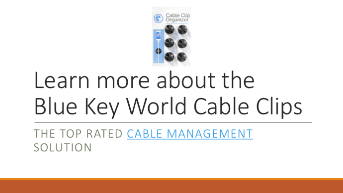 Cable Clips - Cable Oganizer - Cord Management - W Cable Management
