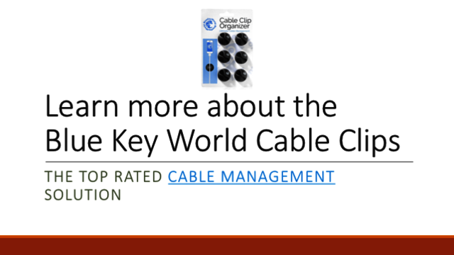 Cable Clips - Cable Oganizer - Cord Management - W Cable Management