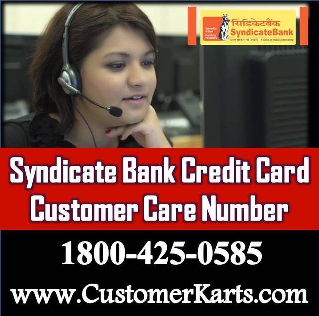 Syndicate Bank Credit Card Customer Care Number Customer Karts