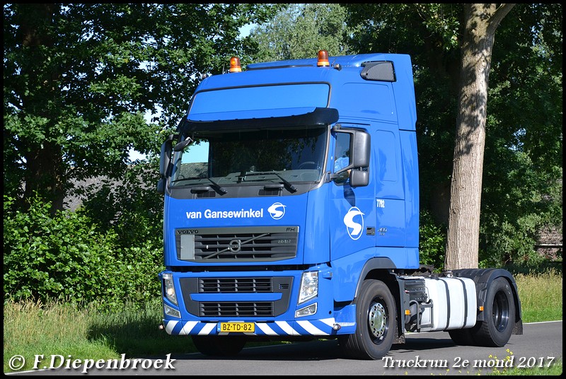 BZ-TD-82 Volvo FH3 van Ganzewinkel-BorderMaker - Truckrun 2e mond 2017