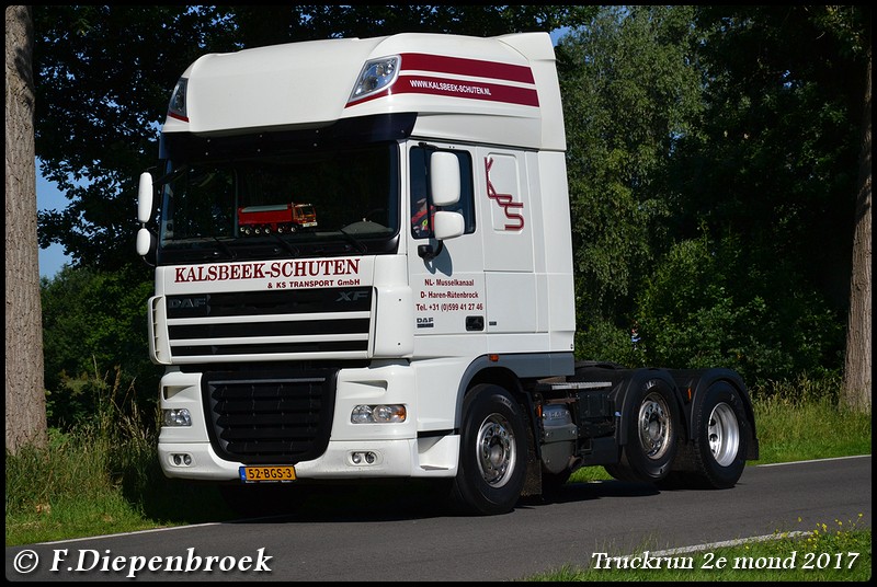 52-BGS-3 DAF 105 Kalsbeek Schuten-BorderMaker - Truckrun 2e mond 2017