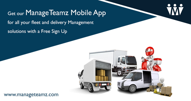 Free Mobile App for Fleet and Delivery Management  ManageTeamz