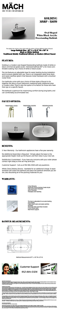 KOLDING Product Info eBay - Mach Bath