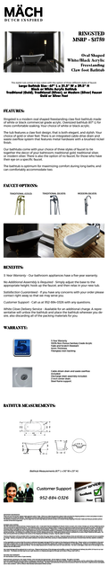 RINGSTED Product Info eBay - Mach Bath