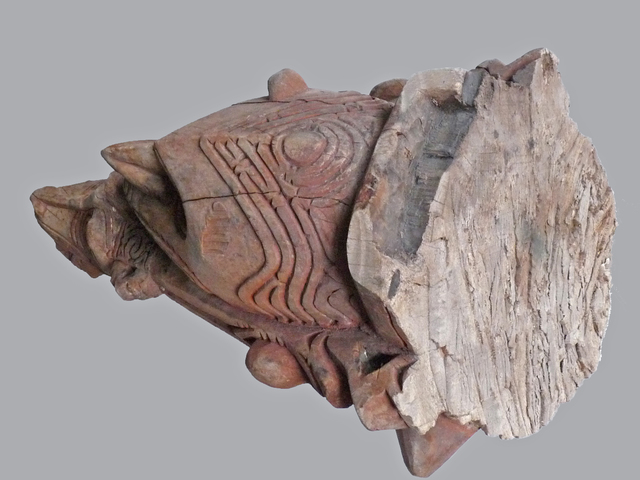 coastal-sepik-area-murik-lakes-prow--canoe-front-p melanesische kunst