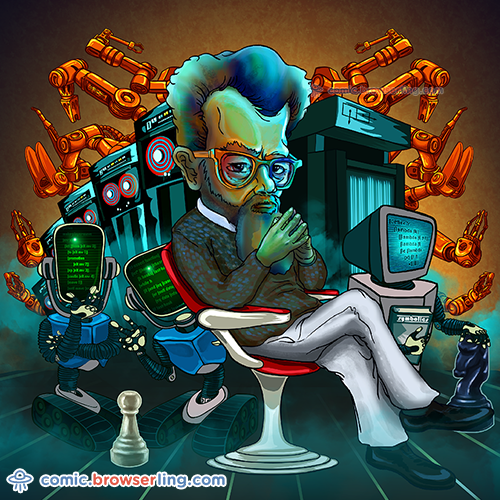 John McCarthy - Web Joke Computer Scientist Comic