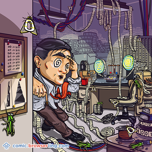 Alan Turing - Web Joke Computer Scientist Comic