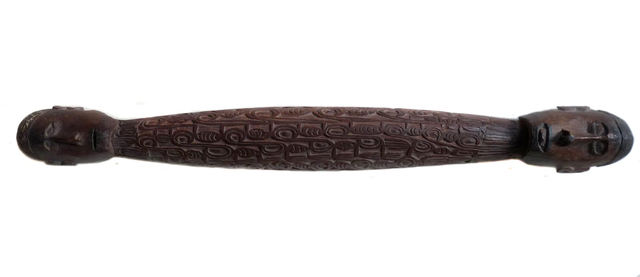 papua-asmat-ironwood-neckrest-or-headrest 54044067 melanesische kunst