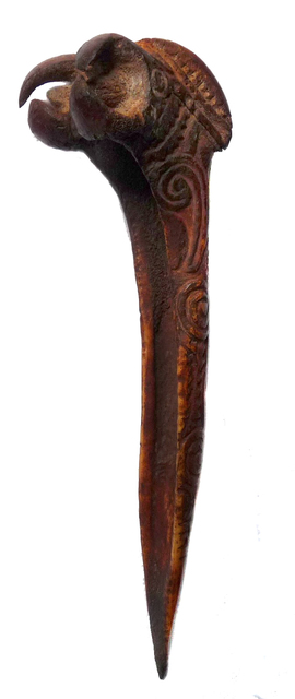 papua-new-guinea-maprik-abelam-cassowary-bone-dagg melanesische kunst