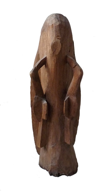 sepik-spirit-head-with-two-birds-collected-mid-six melanesische kunst