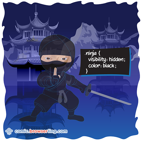 Ninja - Web Joke CSS Puns and CSS Jokes