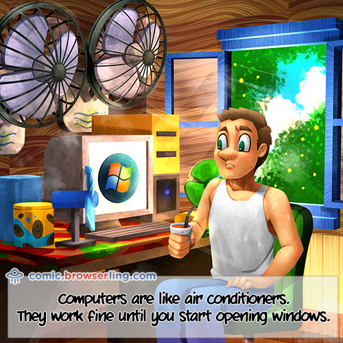 Air Conditioners - Web Joke Tech Jokes